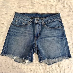 Levi Strauss & Co. Medium Dark Wash Jean Shorts